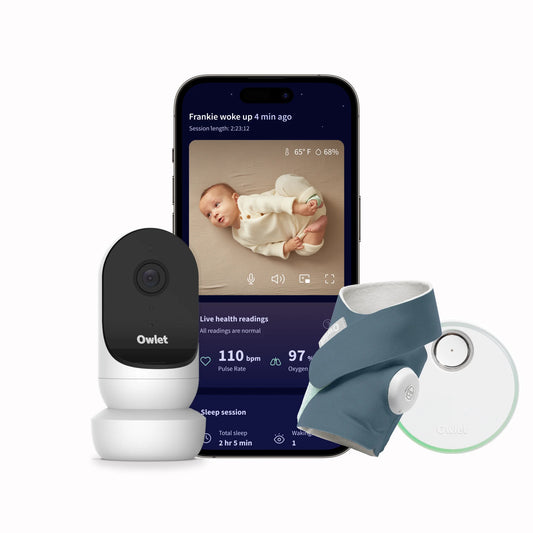 ® Dream Duo 2 Smart Baby Monitor: Fda-Cleared Dream Sock® plus Cam 2 HD Wifi Video - Bedtime Blue