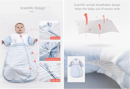 Baby Sleeping Bag Sleeves Detachable Kids Wearable Blanket Toddlers