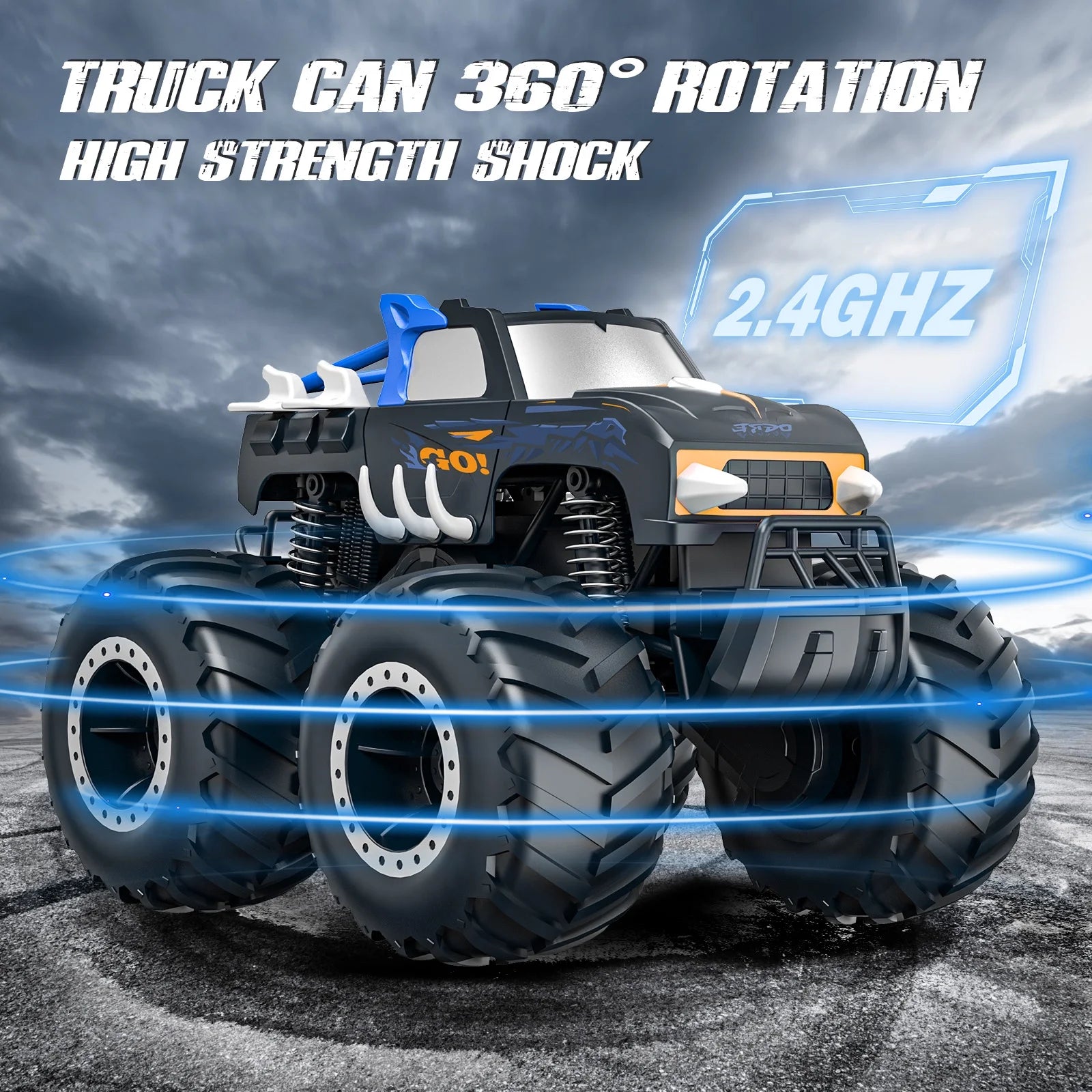 1:16 Remote Control Cars , Waterproof 4WD RC Monster Truck Toys Gifts for Kids Adults