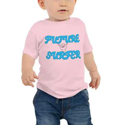 Future Surfer Baby Tee – Tropical Seas Short Sleeve Cotton Shirt