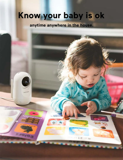 Video Baby Monitor, 5'' Display, 1080P HD, Infrared Night Vision, Long Range, 2-Way Talk