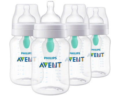 Philips Avent anti Colic Baby Bottles 4 Pack with Airfree Vent 9Oz