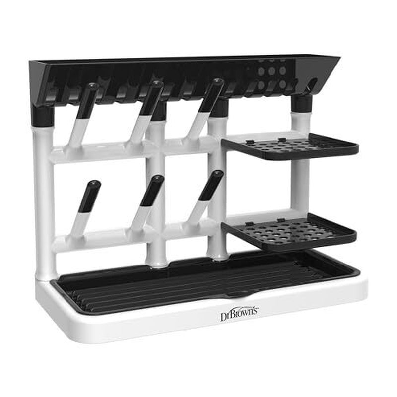 Compact Baby Bottle Drying Rack Vertical Drying Tower with Removable Tray