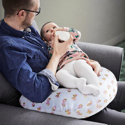 Nursing Pillow, Breast Feeding Pillows for Mom, Butterfly Soft Cover with Breathable Filling, Feeding Support Pillow for 0-12 Months, Multifunctional Support Cushion for Travel