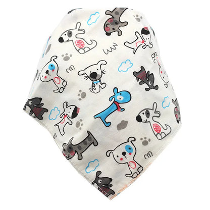 Baby Bibs Triangle Cotton Cartoon Child Baberos Bandana Bibs Babador Dribble Bibs Newborn Slabber Absorbent Cloth
