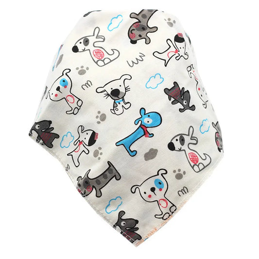 Baby Bibs Triangle Cotton Cartoon Child Baberos Bandana Bibs Babador Dribble Bibs Newborn Slabber Absorbent Cloth