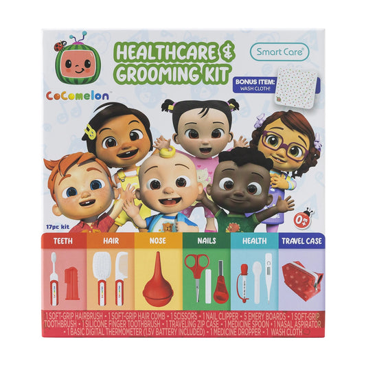 Cocomelon Health & Grooming Kit for Toddlers, 17 Piece Kit
