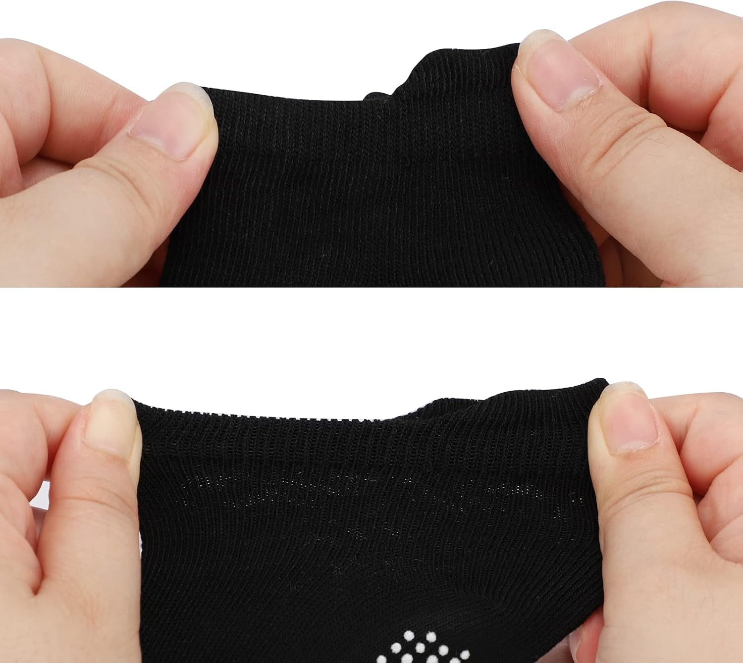 Non Slip Toddler Socks Baby Boys Girls anti Skid Grip Socks 3-5T Black