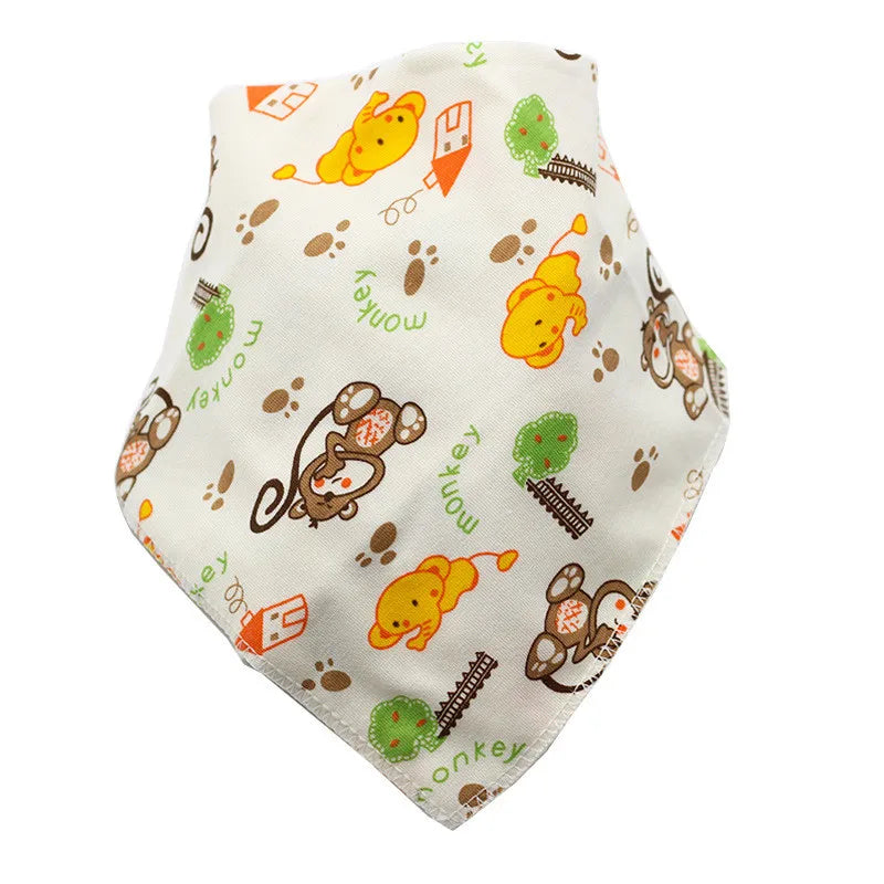 Baby Bibs Triangle Cotton Cartoon Child Baberos Bandana Bibs Babador Dribble Bibs Newborn Slabber Absorbent Cloth