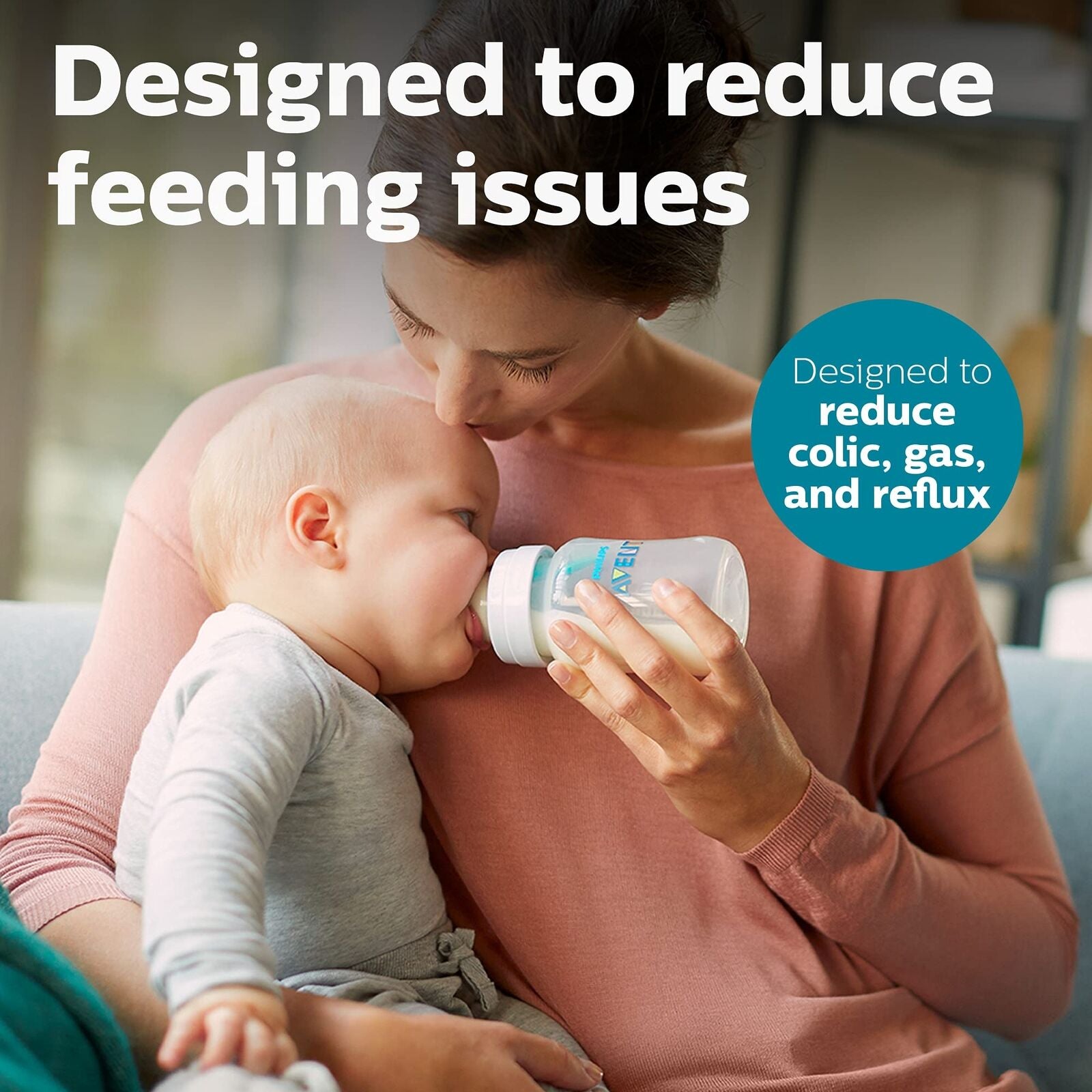 Philips Avent anti Colic Baby Bottles 4 Pack with Airfree Vent 9Oz