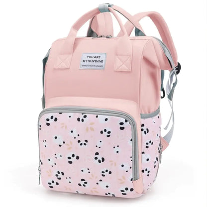 MARYAS Small Diaper Bag Backpack – Pink Waterproof Baby Bag for Moms – Diaper Bag for Baby Girl with Insulated Bottle Pockets & Stroller Straps – Lightweight Travel Backpack for Newborn Essentials
