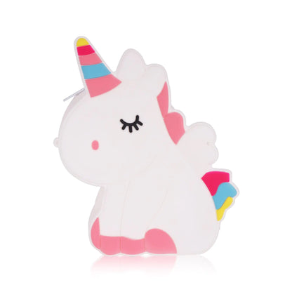 Ogi Mogi Silicone White Unicorn Shoulder Bag – Cute Pop Fidget Purse for Kids, Soft & Durable Crossbody Bag for Girls