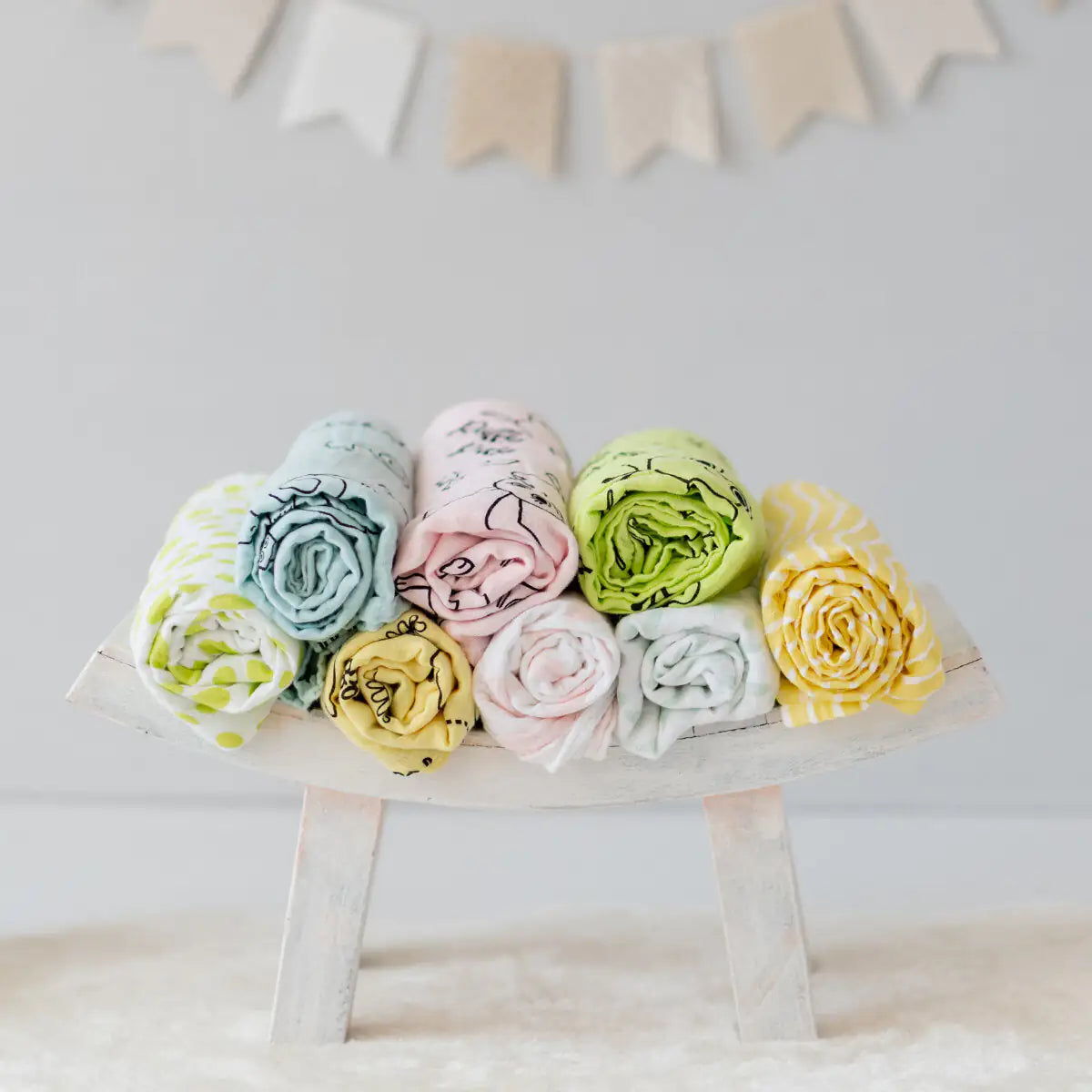 Milk&Moo 2-Pack Muslin Swaddle Blankets – Buzzy Bee Design, 100% Turkish Cotton, 43"x43" | Ultra Soft, OEKO-TEX Certified