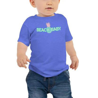 Beach Baby Short Sleeve Tee – Tropical Seas Cotton Jersey T-Shirt for Infants