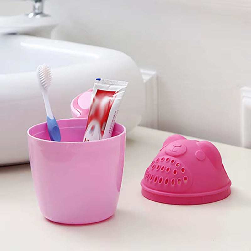 1PC Cute Cartoon Shampoo Cup Kids Wash Hair Shampoo Cup Baby Spoon Shower Bath Water Swimming Head Watering Bottle Bath Product