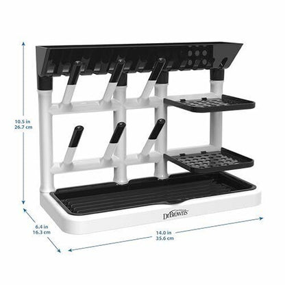 Compact Baby Bottle Drying Rack Vertical Drying Tower with Removable Tray