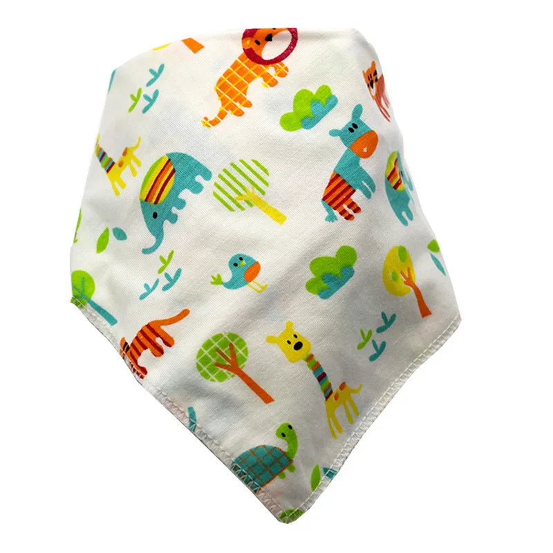 Baby Bibs Triangle Cotton Cartoon Child Baberos Bandana Bibs Babador Dribble Bibs Newborn Slabber Absorbent Cloth