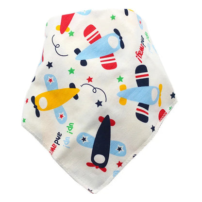 Baby Bibs Triangle Cotton Cartoon Child Baberos Bandana Bibs Babador Dribble Bibs Newborn Slabber Absorbent Cloth