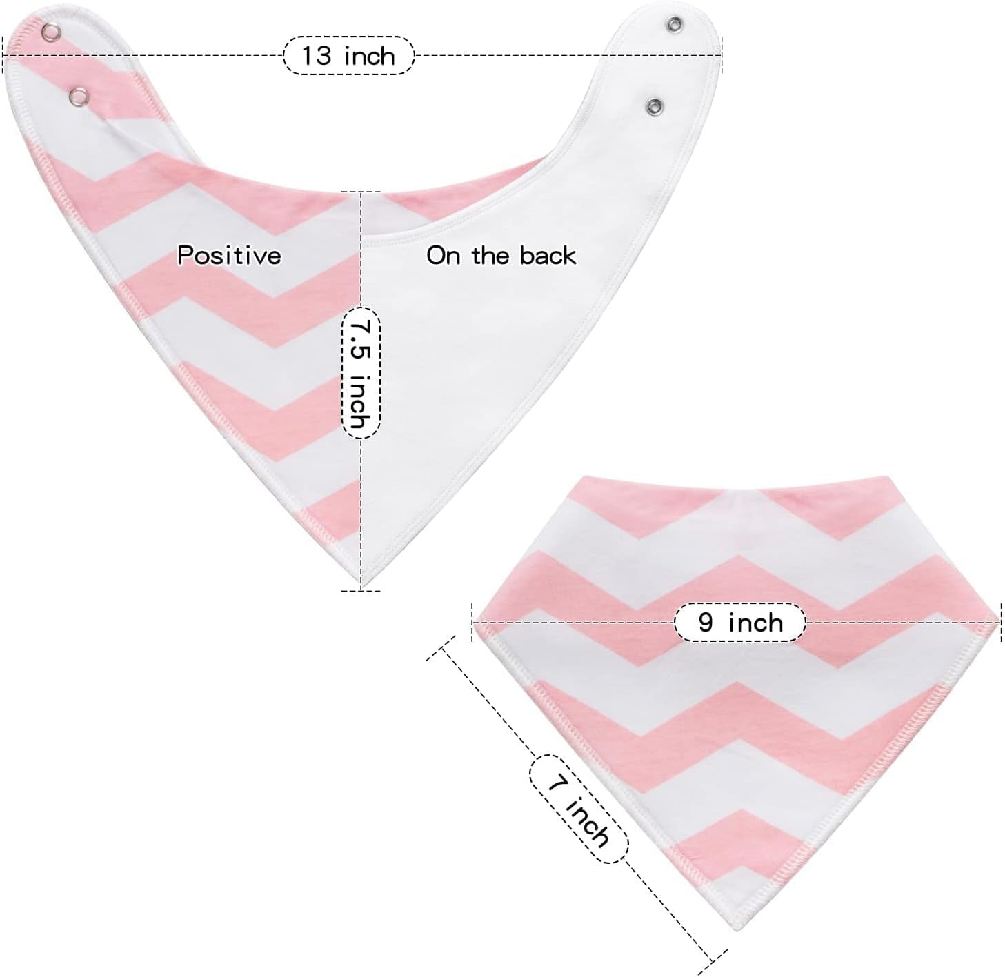 Baby Bandana Drool Bibs for Boys, Girls, Baby Unisex Cotton Bibs 4/8/10 Pack Soft and Absorbent