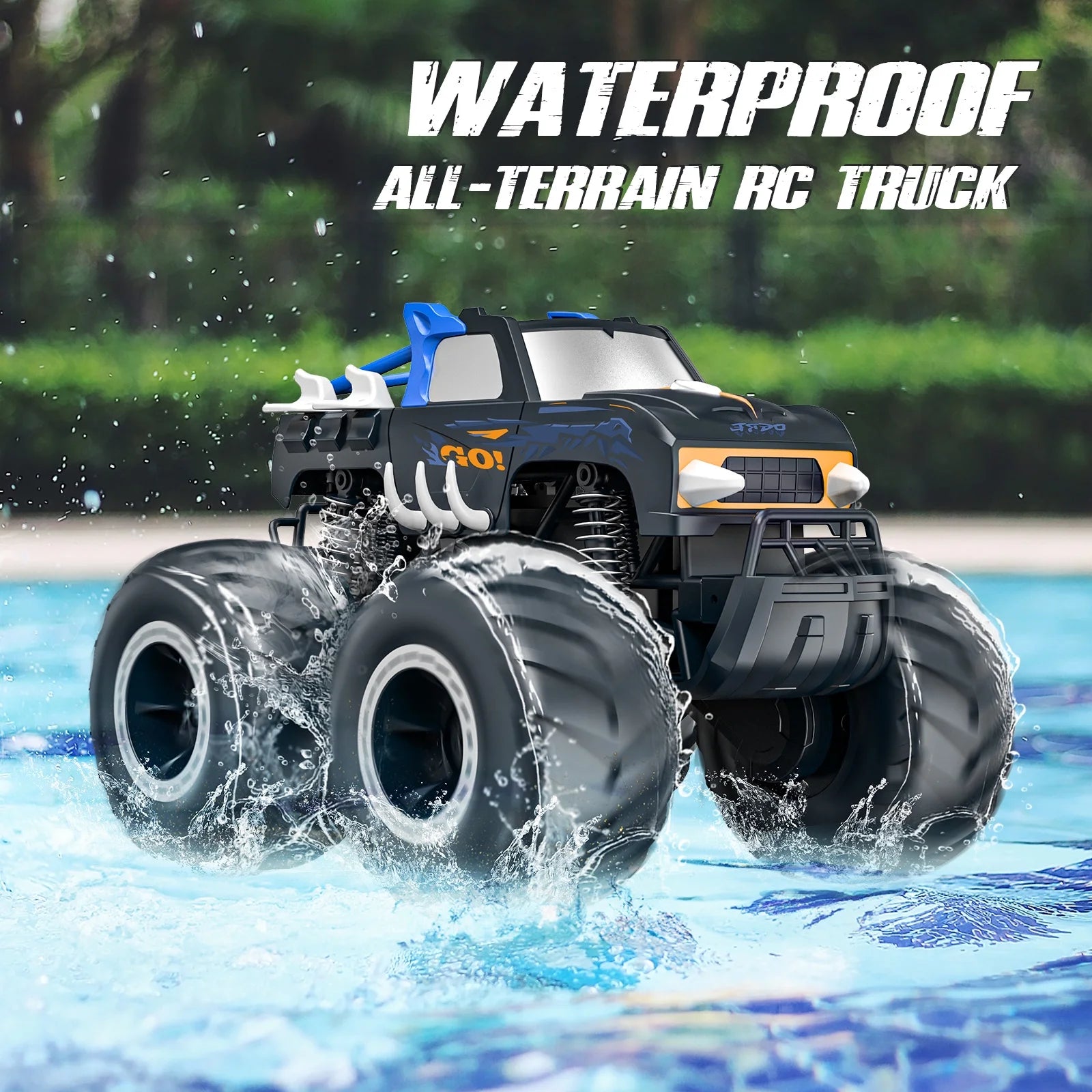 1:16 Remote Control Cars , Waterproof 4WD RC Monster Truck Toys Gifts for Kids Adults