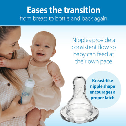 (2 Pack) Dr. Brown’S Natural Flow Anti-Colic Options+ Narrow Baby Bottle, Pink, 8Oz, Slow Flow, 0M+, 1 Pack