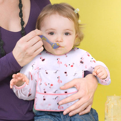 Long Sleeve Baby Bibs, Waterproof Sleeved Bib, Toddler Soft Bib for 6-36 Months