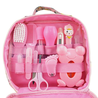 Baby Grooming Kit,13 in 1 Baby Health Care Kit,Newborn Babycare Accessories,Baby Health Care Set Portable Baby Care Kit,Safety Cutter Baby Nail Kit for Nursing Baby Heath and Grooming (Pink)
