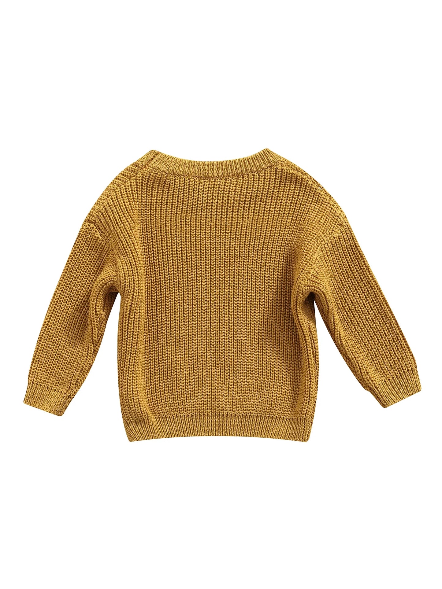 Infant Baby Boy Girl Oversized Knit Sweater Chunky Long Sleeve Pullover Shirt Warm Fall Winter Blouse Top