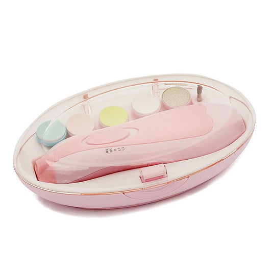 Electric Kids Baby Nail File Safe Clipper Trimmer Cutter Nail Care Set