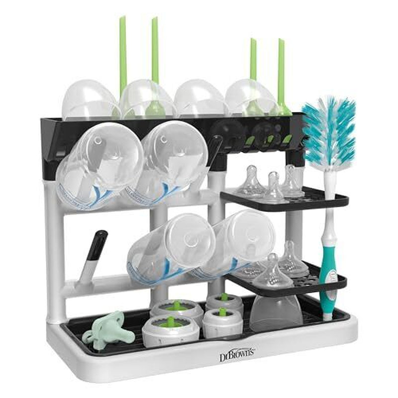 Compact Baby Bottle Drying Rack Vertical Drying Tower with Removable Tray