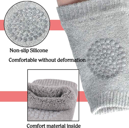 8 Pairs Baby Crawling Anti-Slip Knee Baby Knee Pads for Crawling and Safety Walking anti Slip,Unisex Baby Toddlers Kneepads, 2Light Pink+ 2Dark Grey+ 2Green+ 1Black+ 1Gray