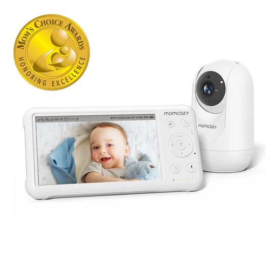 Video Baby Monitor, 5'' Display, 1080P HD, Infrared Night Vision, Long Range, 2-Way Talk