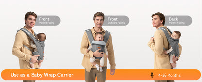Baby Carrier with Hip Seat - Kangaroo Carrier Baby Body Holder with Waist Strap