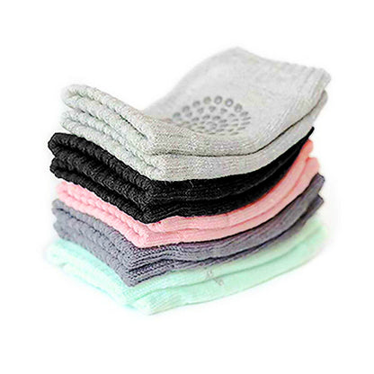 5 Pairs Crawling Knee Pads Safety Anti-Slip Walking Leg Elbow Protector for Baby